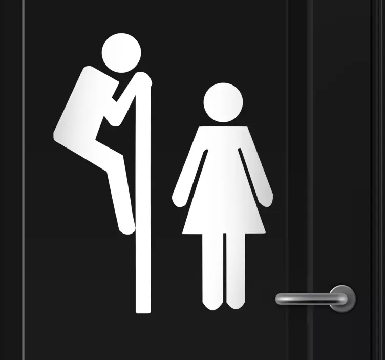 Sticker decorativo voyeur casa de banho - TenStickers