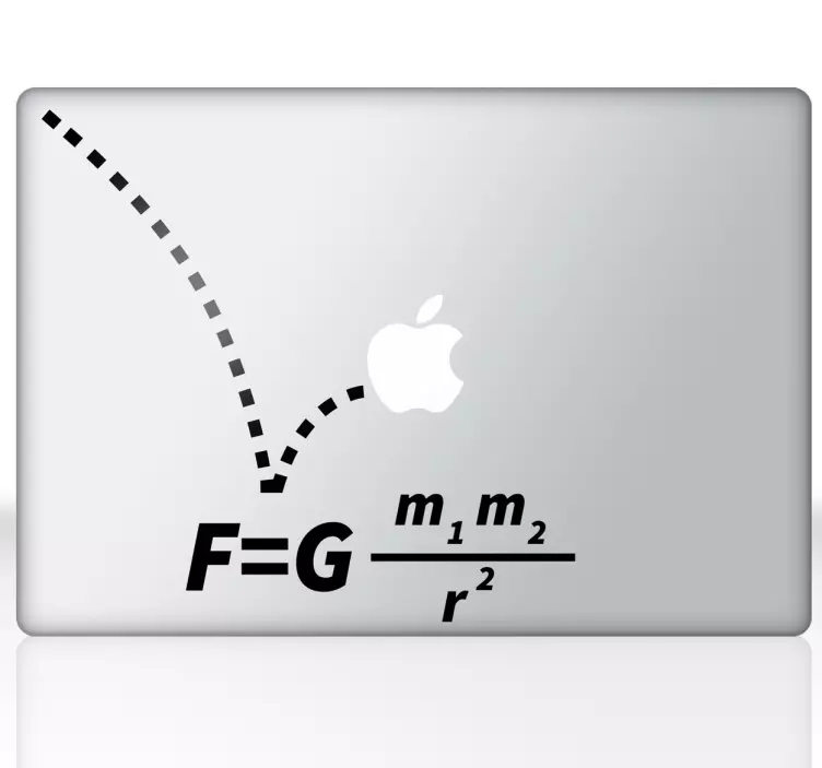 Sticker fórmula da gravidade para MacBook - TenStickers