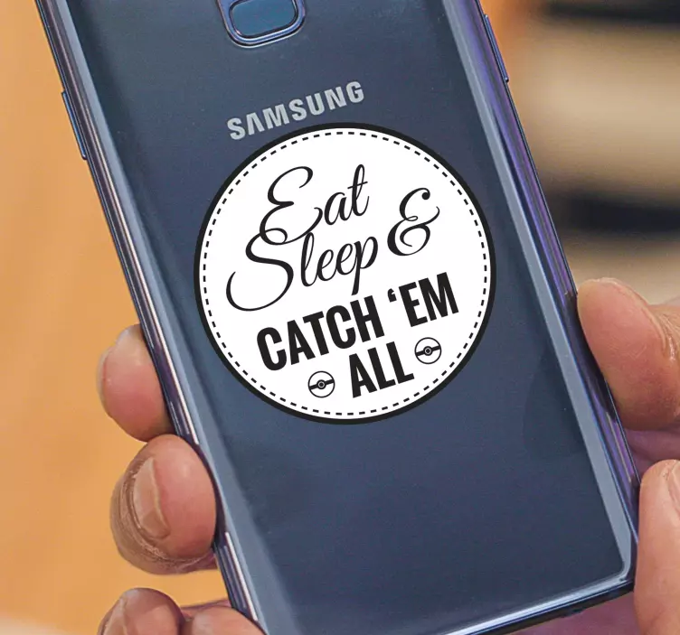 Sticker telemóvel catch em all - TenStickers