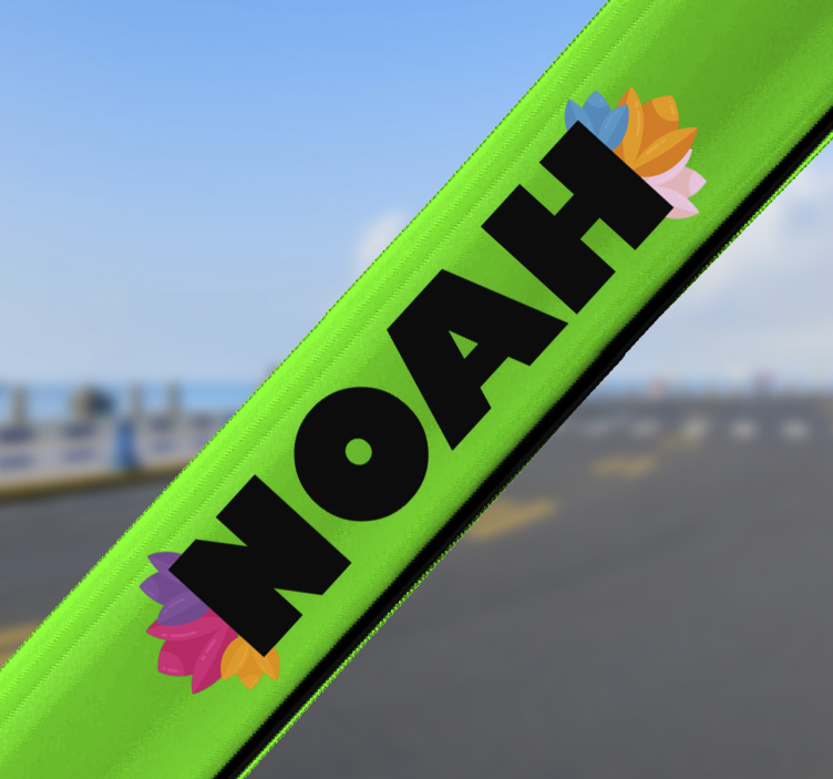 Tulipas customizáveis bicicleta relógio - TenStickers