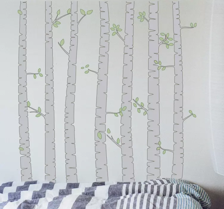 Autocolantes de flores e plantas Arboles betula - TenStickers
