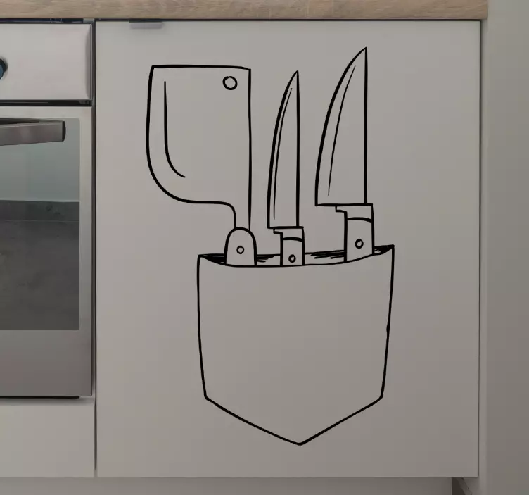 Vinil autocolante bolso cozinheiro - TenStickers