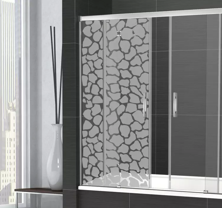 Vinil Autocolante Chuveiro Girafa - TenStickers