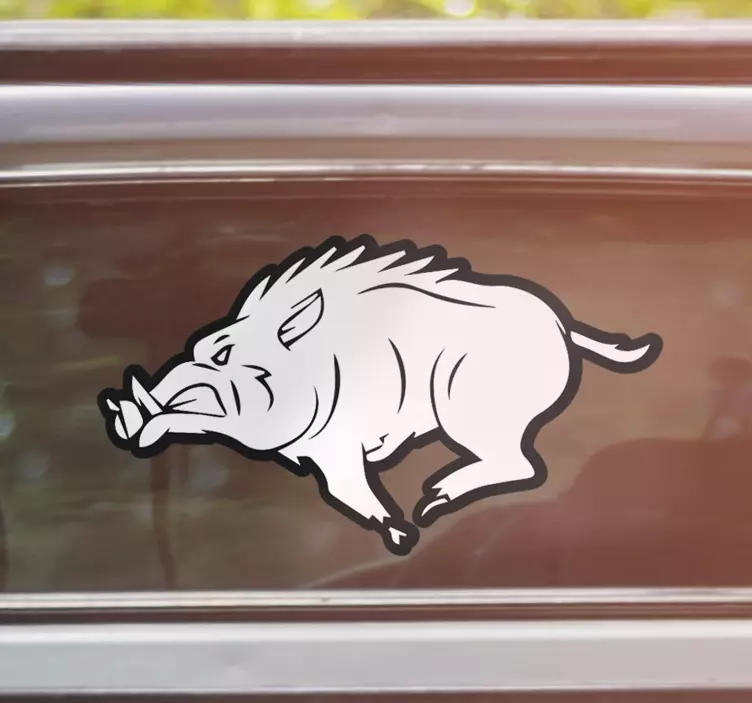 Autocolante decorativo de animais selvagens Javali - TenStickers