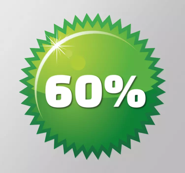 Vinil autocolante de promoções Círculo Verde - TenStickers