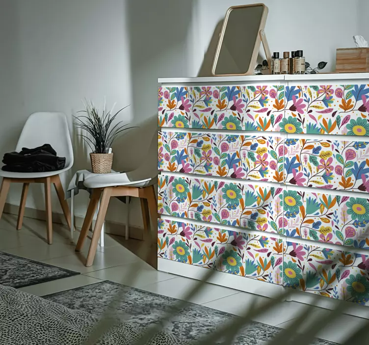 Autocolante para móveis flores primaveris - TenStickers