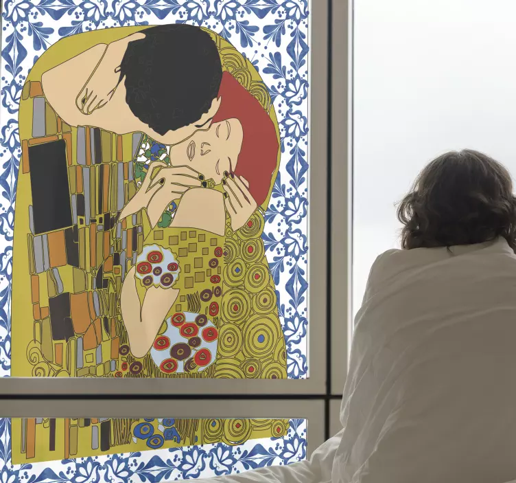 Autocolante para janelas O Beijo - TenStickers