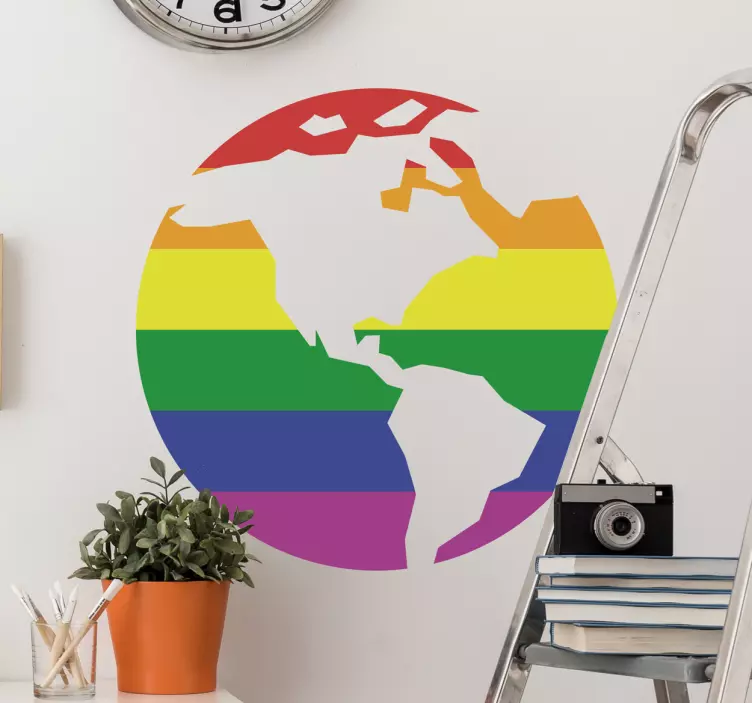 Vinil autocolante mundo gay - TenStickers