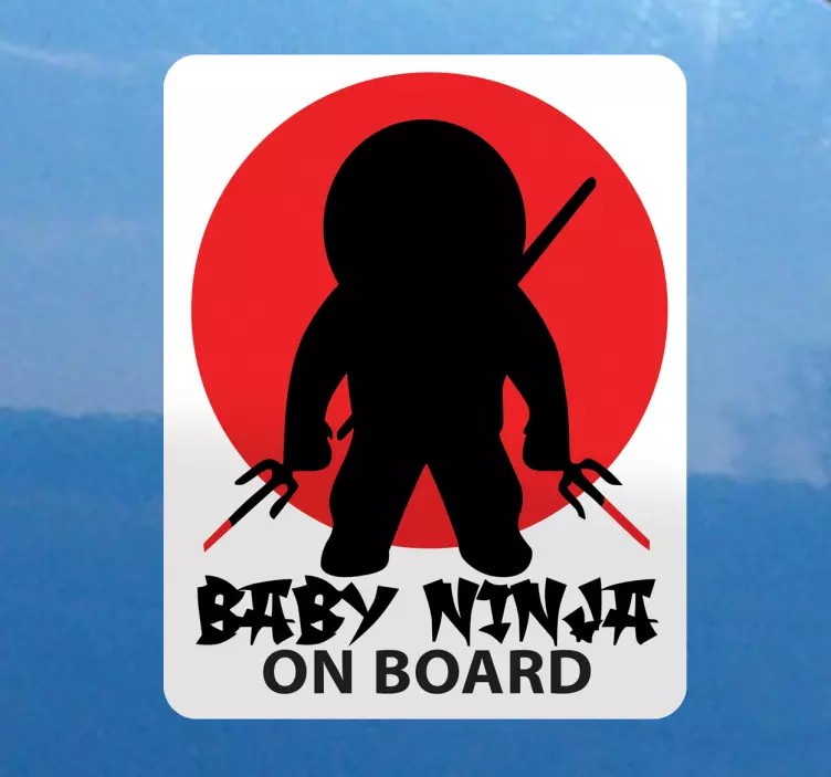 Vinil Autocolante Ninja On Board - TenStickers