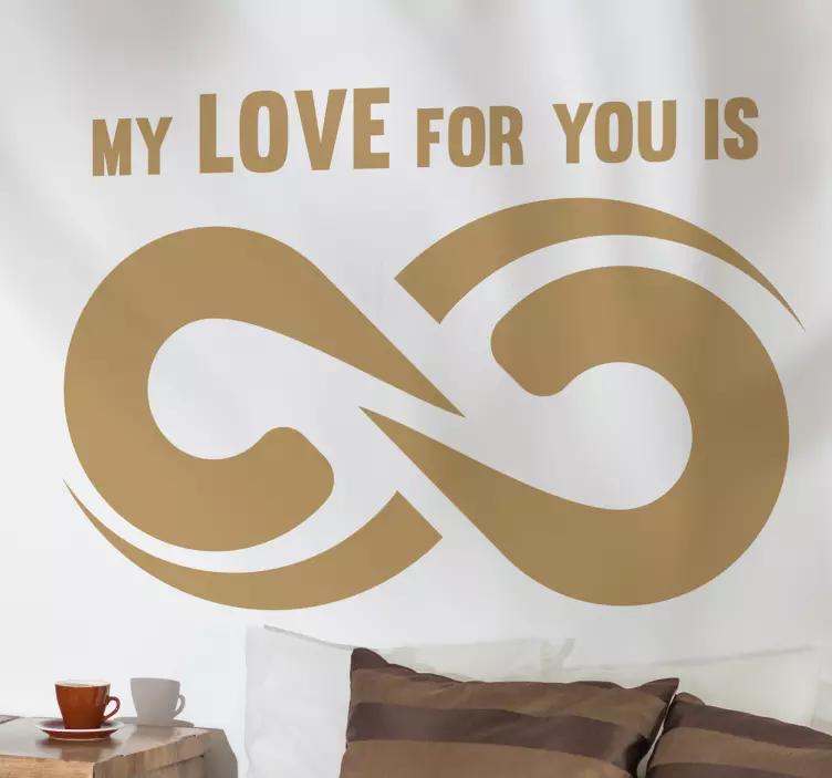 Vinil autocolante o Meu amor por ti - TenStickers