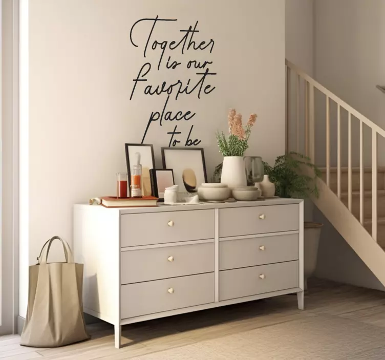 Autocolante para hall de entrada lugar favorito Lugar preferido - TenStickers