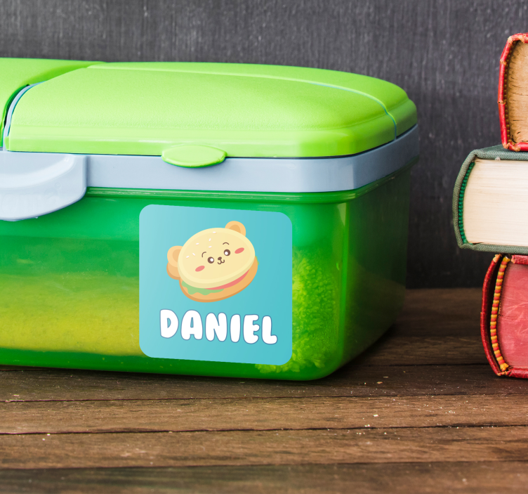 Autocolante personalizável crachá tupper - TenStickers