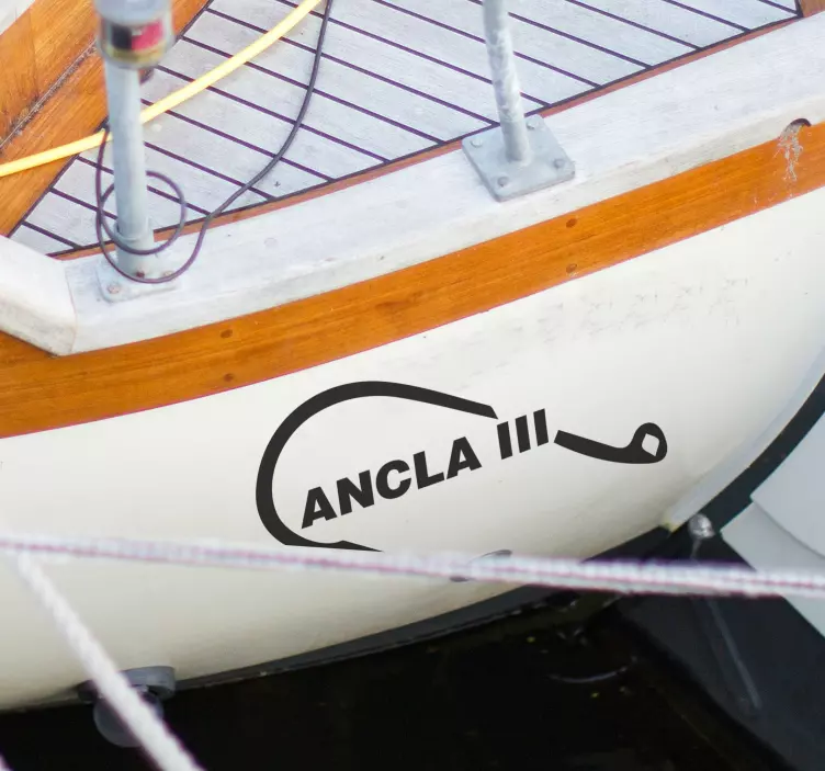 Autocolante personalizável gancho do pescador - TenStickers