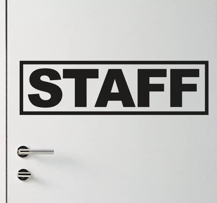 Vinil Autocolante STAFF - TenStickers