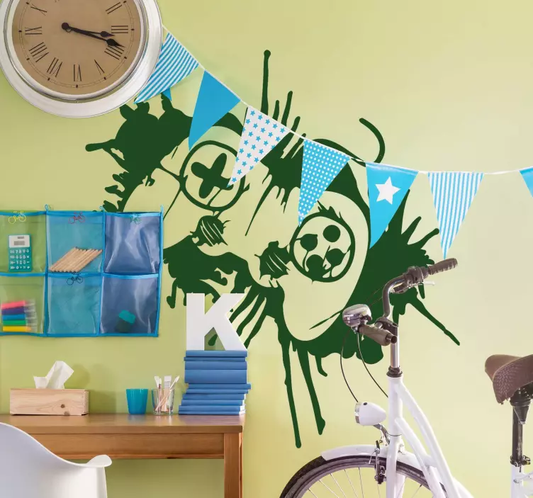 Vinil videojogo Controlador de jogo estilo urbano - TenStickers