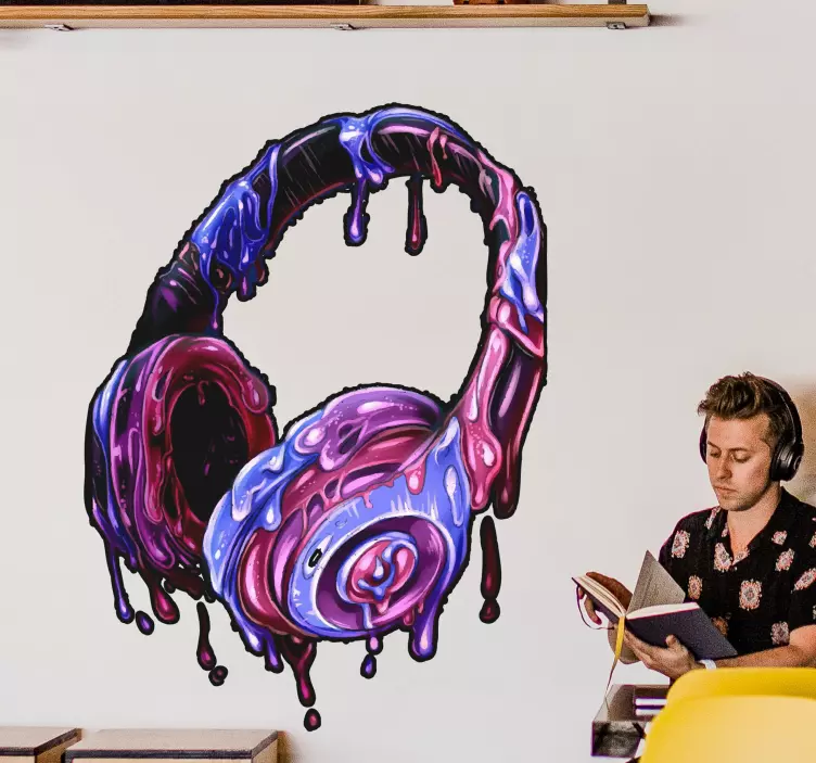 Vinil videojogo Fone de ouvido para jogos - TenStickers