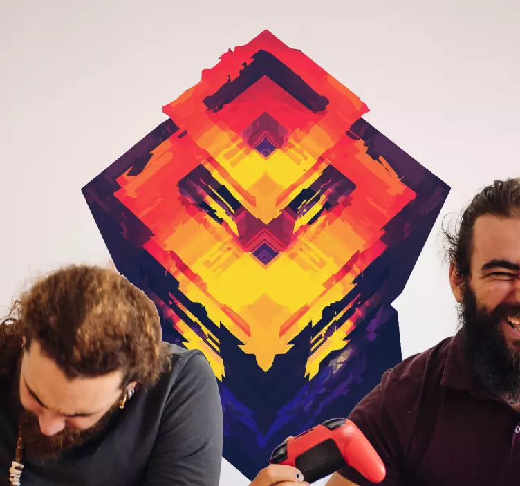 Vinil videojogo Torre de jogos laranja - TenStickers