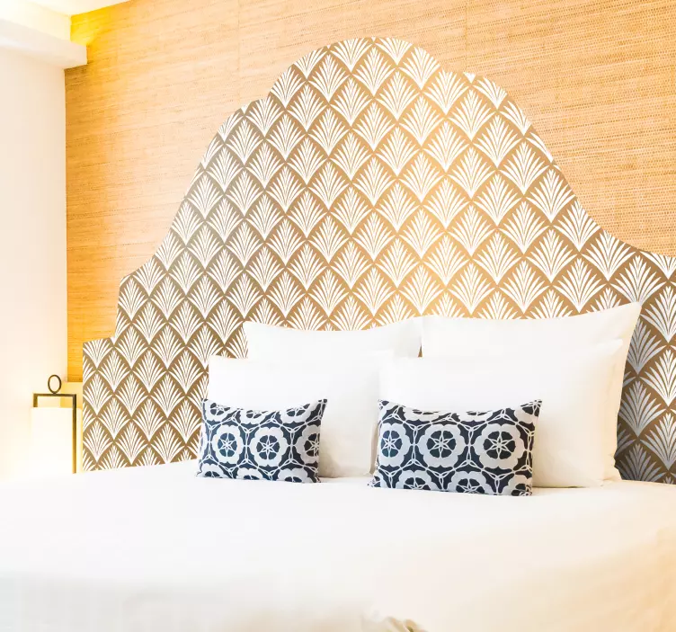 Autocolante cabeceira Folhas douradas - TenStickers