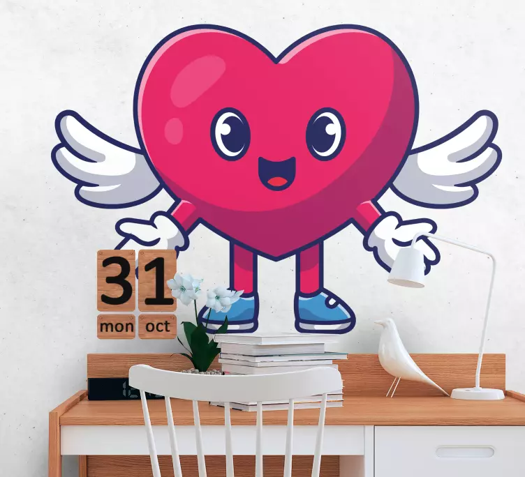 Autocolantes cartazes Adorável emoji de anjo - TenStickers