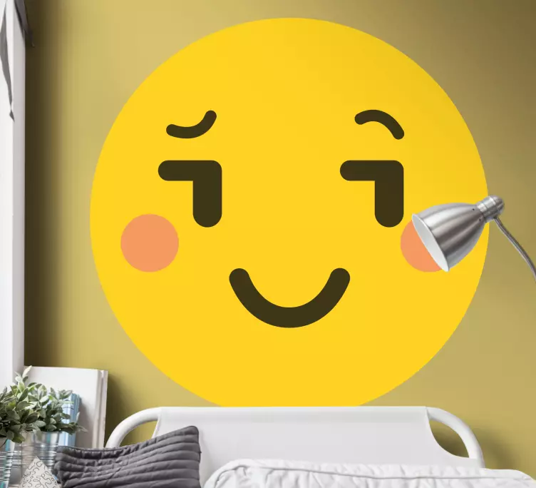 Autocolantes cartazes Emoji com maquiagem - TenStickers
