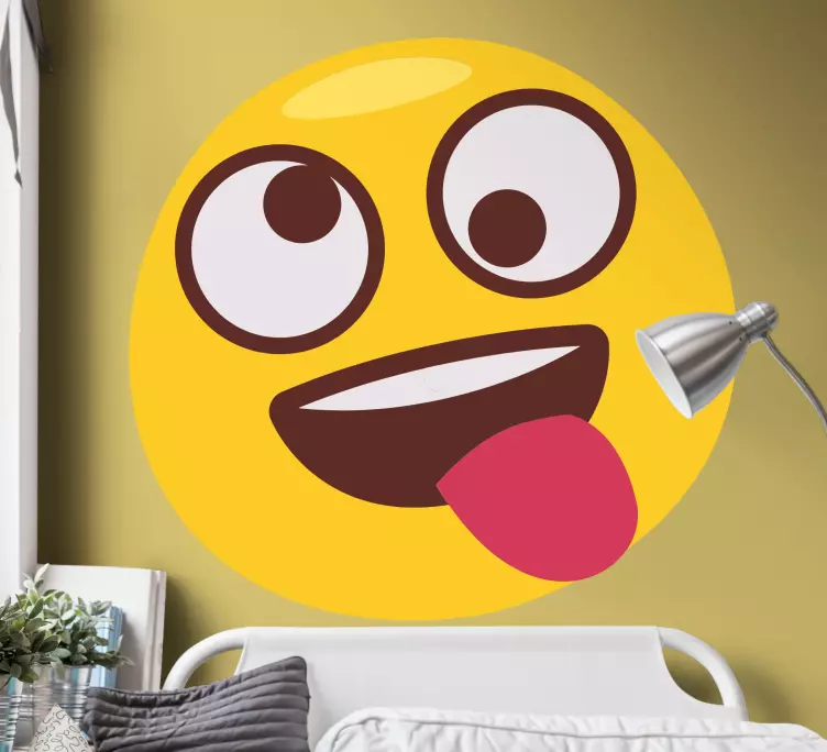 Autocolantes cartazes Emoji que puxa a língua - TenStickers