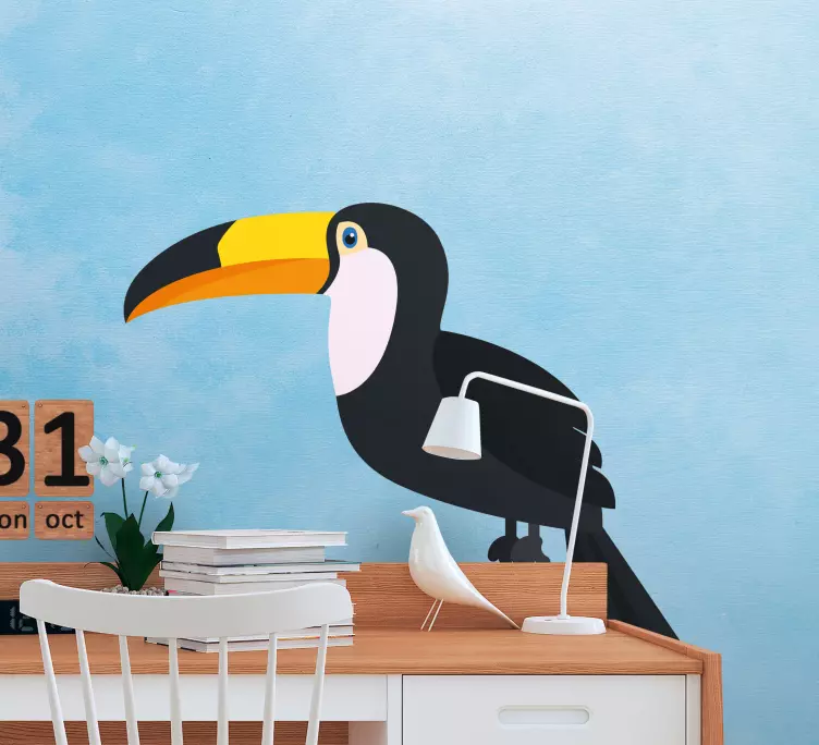 Autocolantes de animais de estimação Desenho animado tucano color - TenStickers