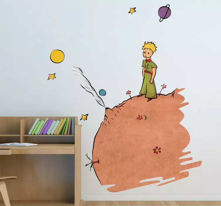 Vinil com desenhos ilustração principezinho - TenStickers