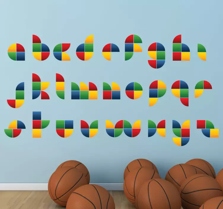Vinil decorativo ABC peças - TenStickers