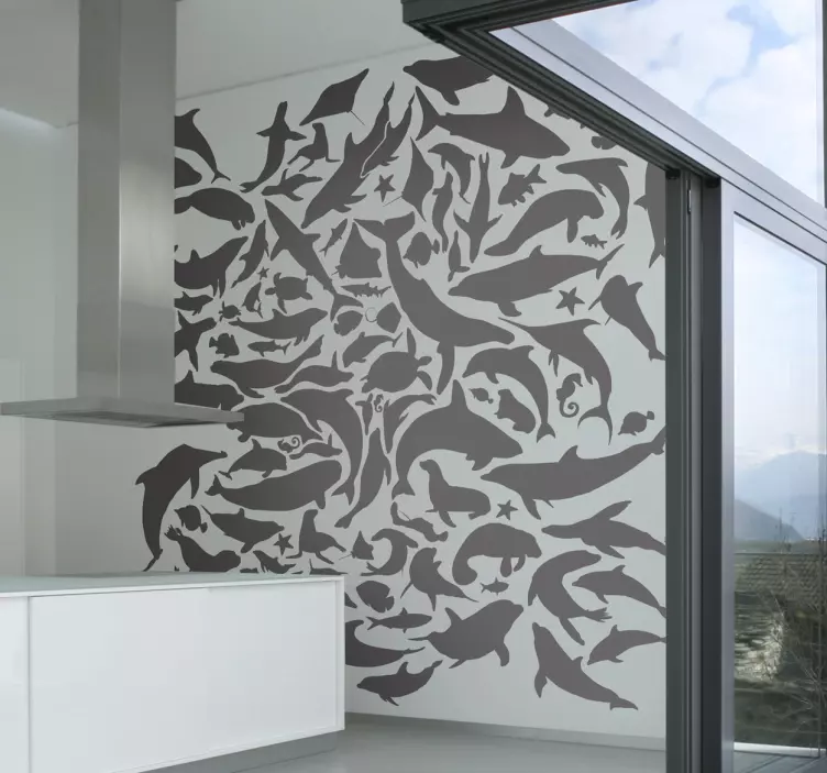 Vinil Decorativo Animais Marinhos - TenStickers