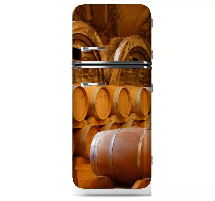 Vinil decorativo barril de vinho - TenStickers