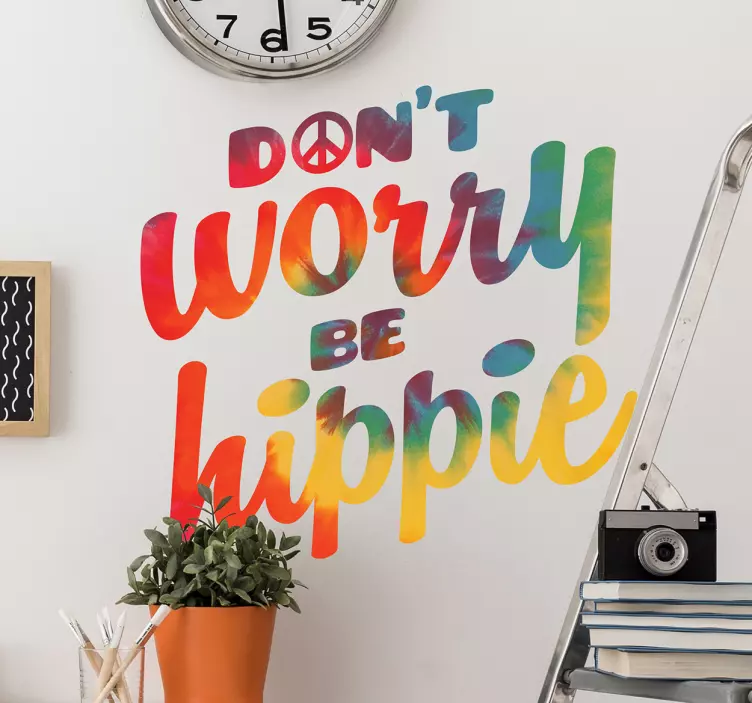 Vinil decorativo ''be hippie'' - TenStickers
