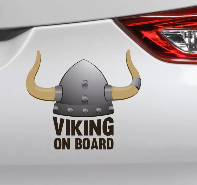 Autocolante bebé a bordo Viking a bordo - TenStickers