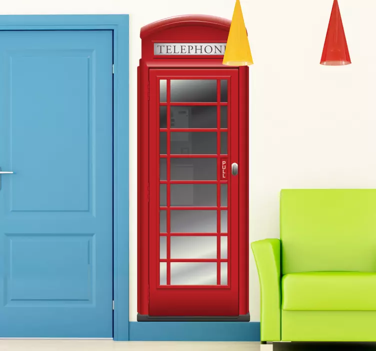 Vinil decorativo cabine telefónica Londres - TenStickers