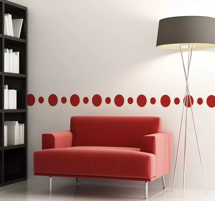 Vinil Decorativo Cenefa Circulos - TenStickers