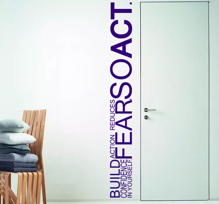 Vinil decorativo citação motivacional - TenStickers