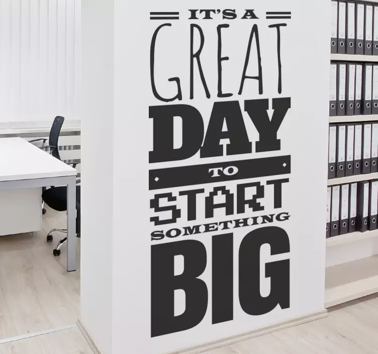 Vinil Decorativo Com Frase Motivacional - TenStickers