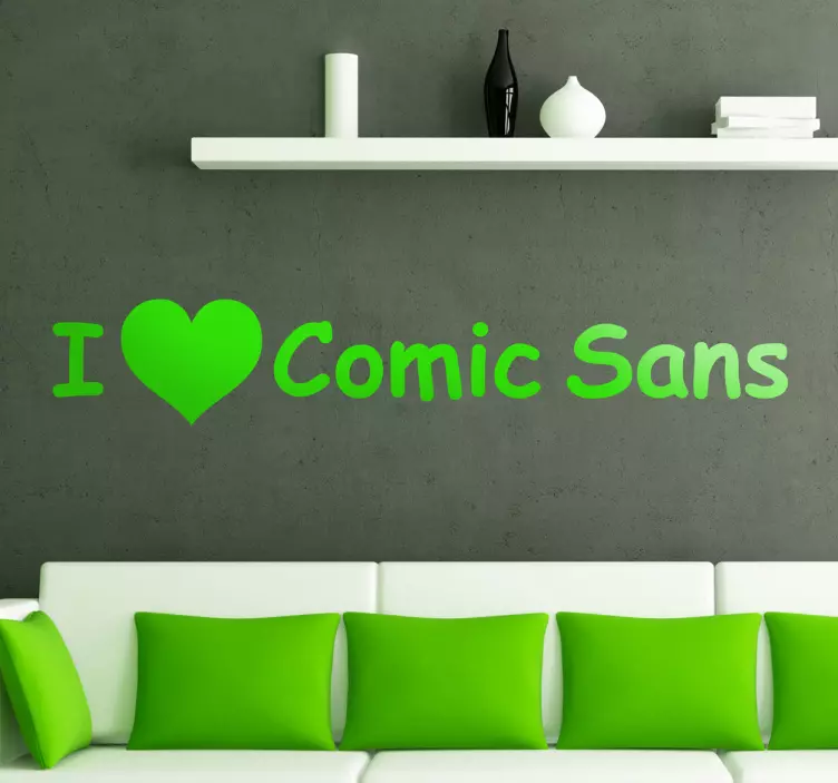 Vinil decorativo comic sans - TenStickers