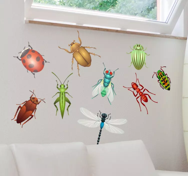 Vinil decorativo conjunto de insectos - TenStickers