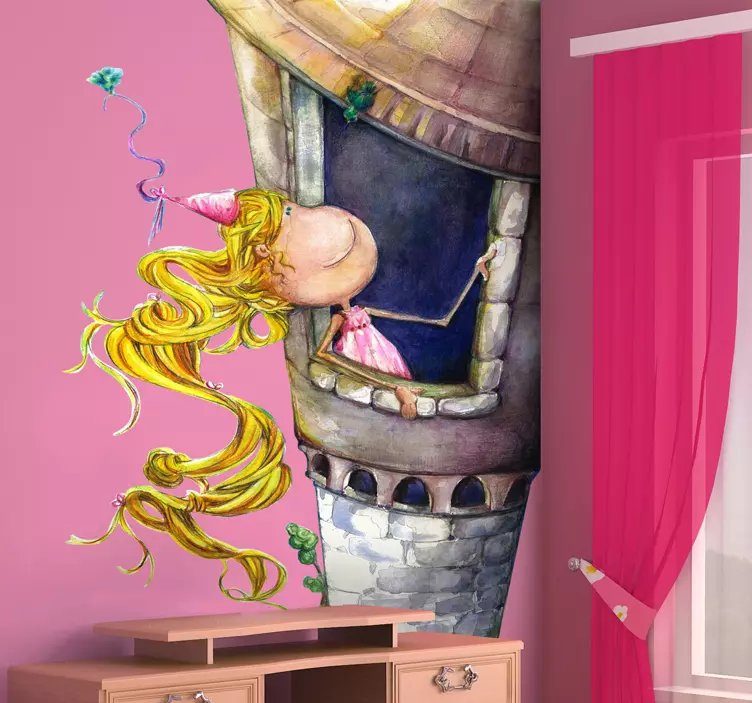 Vinil decorativo conto de fadas Rapunzel - TenStickers
