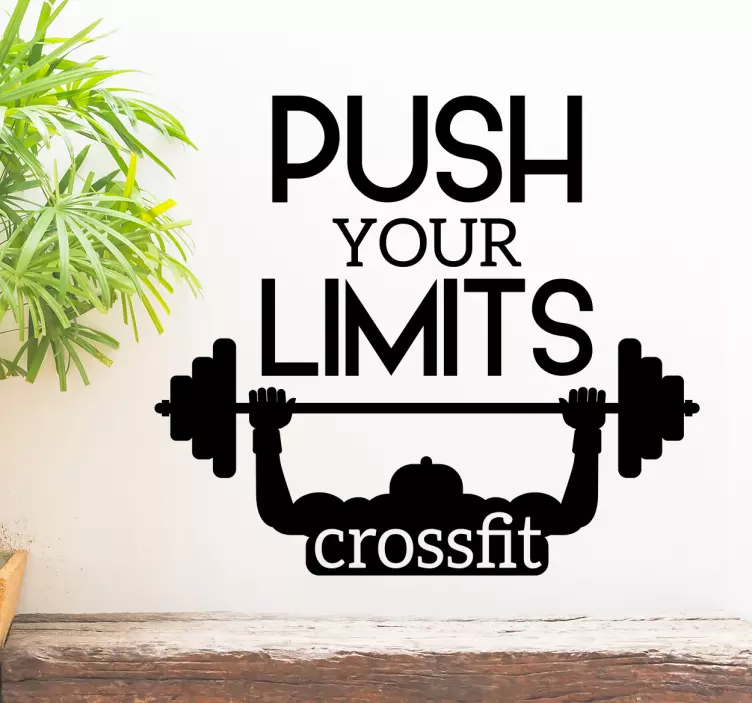Vinil decorativo crossfit gym - TenStickers