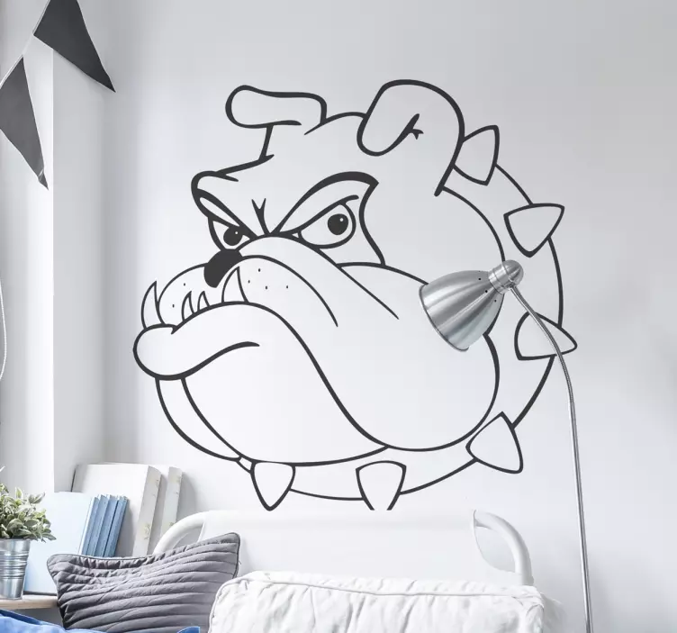 Autocolante de ilustrações bulldog - TenStickers