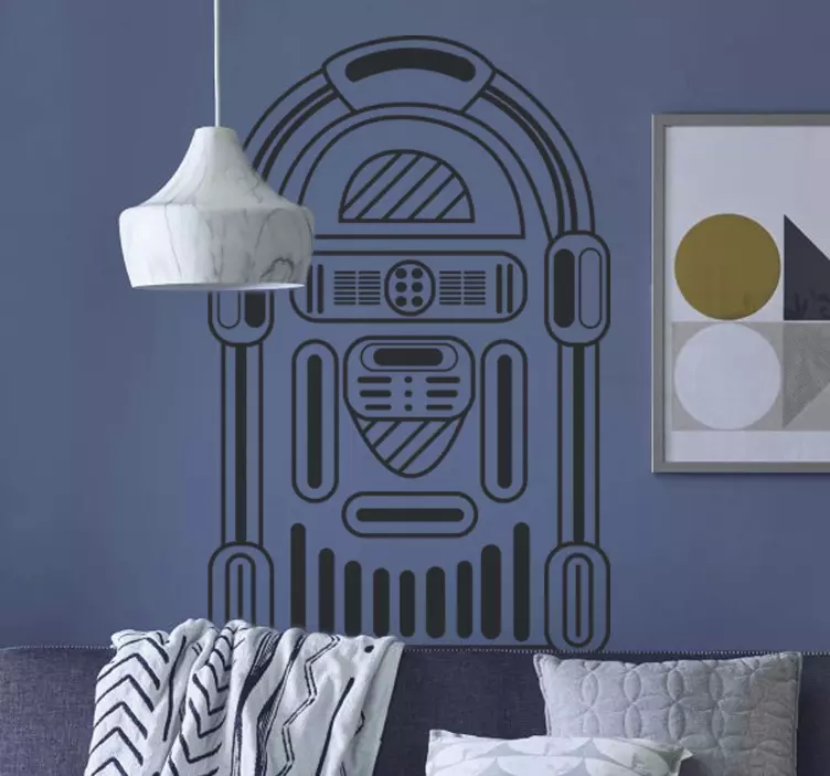 Autocolante de música Jukebox - TenStickers