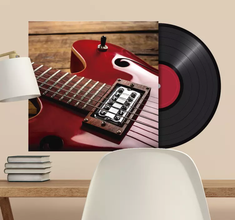 Autocolante decorativo de rock LP Personalizado - TenStickers