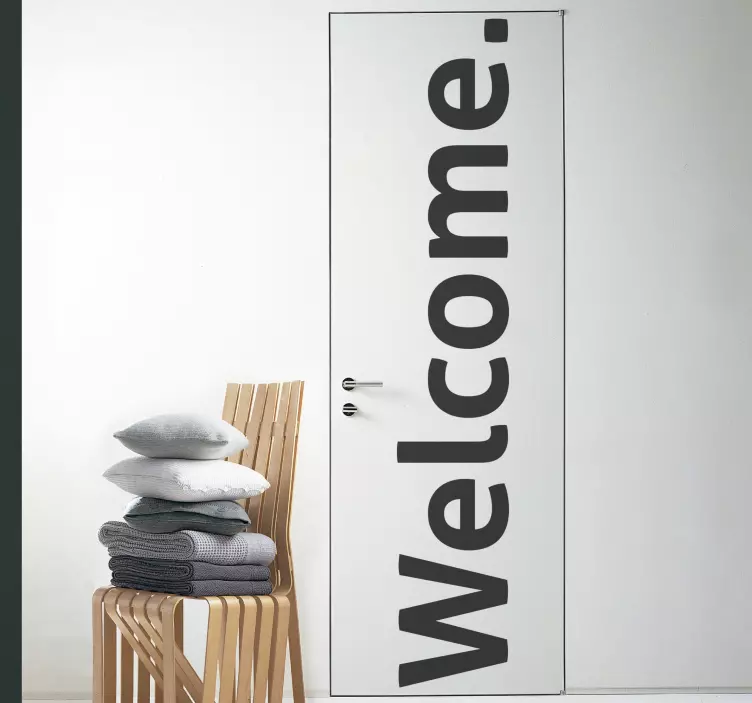 Autocolante para portas Welcome - TenStickers