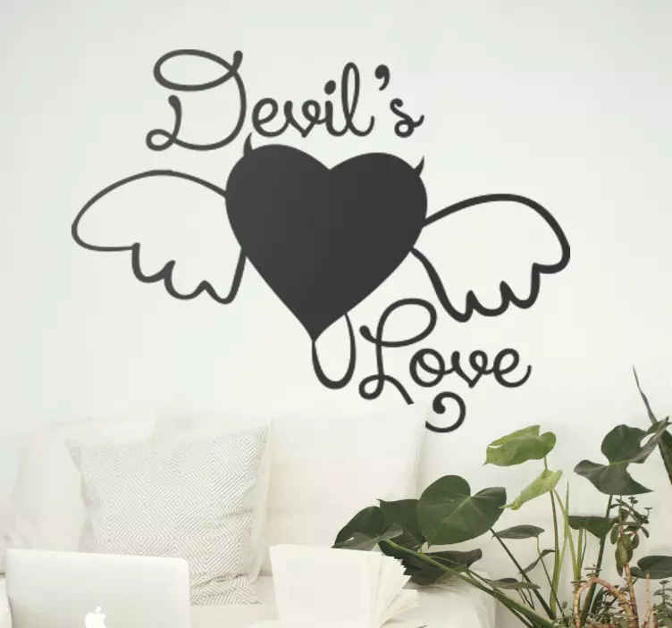 Vinil decorativo devil's love - TenStickers