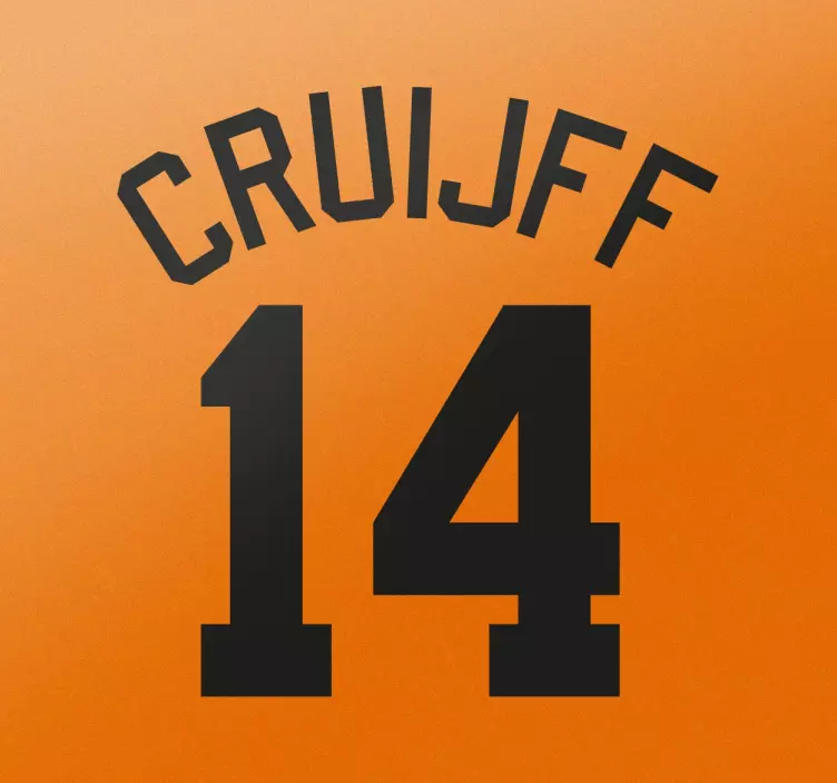 Vinil decorativo dorsal Cruyff - TenStickers