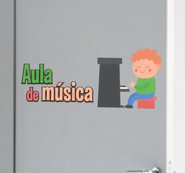 Vinil decorativo escolar aula de música - TenStickers