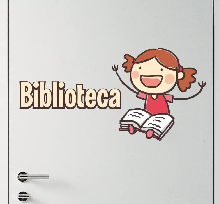 Vinil decorativo escolar biblioteca - TenStickers