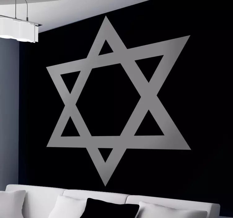Vinil decorativo estrela de David - TenStickers