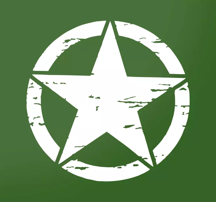 Vinil Decorativo Estrela Militar - TenStickers